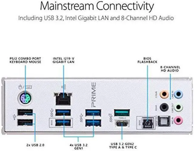 Alt view image 5 of 5 - Asus Prime X299- A II ATX Motherboard (Intel X299) LGA 2066, 12 IR3555 Power Stages, DDR4 4266 MHz, Triple M.2, USB 3.2 Gen 2 Type-C, Intel LAN and Aura Sync RGB Lighting