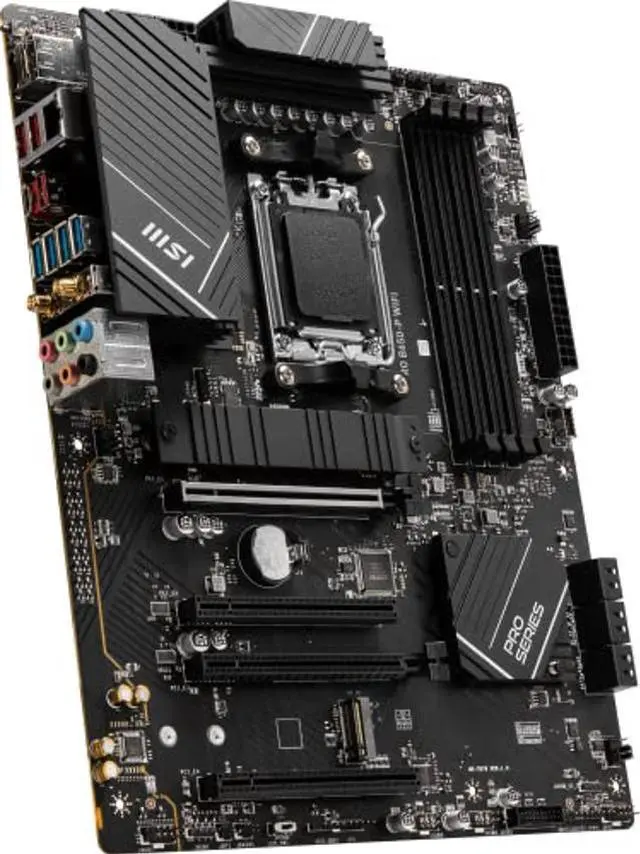 Alt view image 4 of 5 - MSI PRO B650-P WiFi ProSeries Motherboard (AMD AM5, ATX, DDR5, PCIe 4.0, M.2, SATA 6Gb/s, USB 3.2 Gen 2, HDMI/DP, Wi-Fi 6E, AMD Ryzen 7000 Series Desktop Processors)