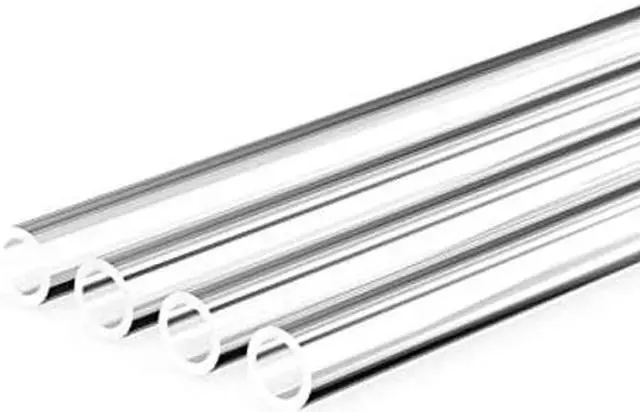 Alt view image 2 of 3 - PrimoChill 10mm ID x 14mm OD Rigid Acrylic/PMMA Tubing - 750mm Length, Made with Premium Materials, Perfect Hardline for PC Watercooling, Proudly Packaged in the USA - 4 Pack - Clear - Clear