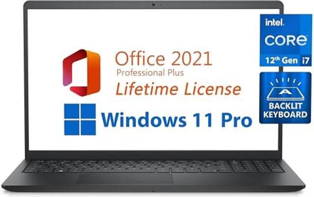 Dell 2023 Inspiron 15 Business Laptop, Free Microsoft Office 2021 with  Lifetime License, 15.6