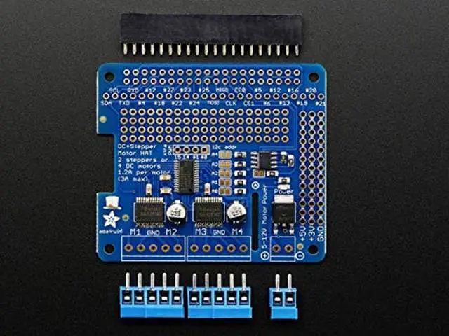 Main image of Adafruit DC & Stepper Motor HAT for Raspberry Pi - Mini Kit