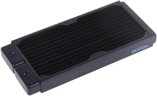 Main image of Alphacool NexXxos ST30 Full Copper 240mm Radiator V.2, 120mm x 2, Dual Fan, Black