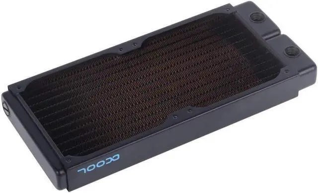 Alt view image 3 of 5 - Alphacool NexXxos ST30 Full Copper 240mm Radiator V.2, 120mm x 2, Dual Fan, Black