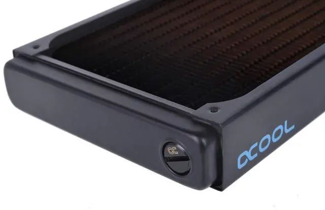 Alt view image 4 of 5 - Alphacool NexXxos ST30 Full Copper 240mm Radiator V.2, 120mm x 2, Dual Fan, Black
