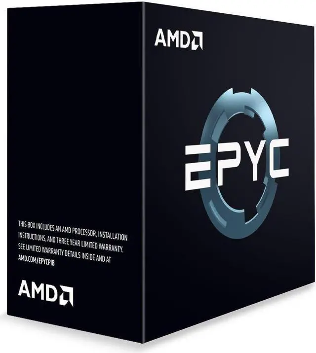 Alt view image 2 of 2 - AMD PS755PBDAFWOF EPYC x86 CPU Processor Model 7551P (32c/64t 2.0GHz) 16 DDR4 DIMM Slots with up to 2TB RAM and 128 Lanes of PCIe 3