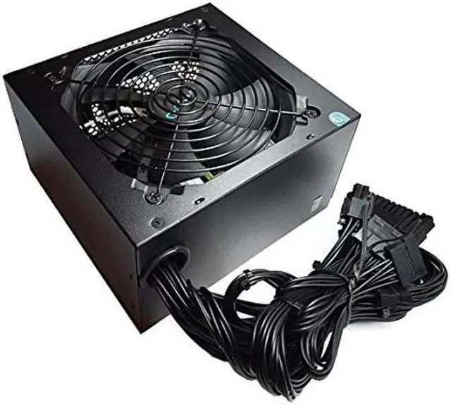 Alt view image 2 of 5 - Apevia CAPTAIN550 ATX Power Supply with All Black Cables
