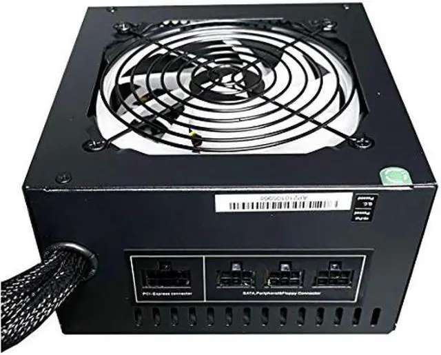 Alt view image 3 of 5 - Apevia ATX-ES700-RGB Essence 700W ATX Semi-Modular Gaming Power Supply with Auto-Thermally Controlled 120mm RGB Fan, 115/230V Switch, All Protections