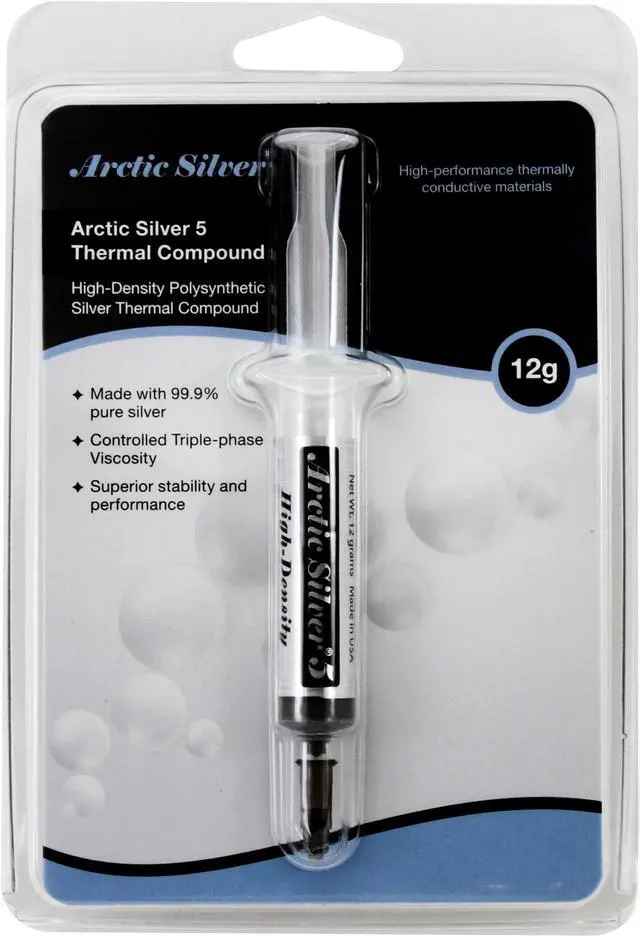 Alt view image 2 of 3 - Arctic Silver 5 High Density Polysynthetic Silver Thermal Compound -12g (AS5-12G-R)
