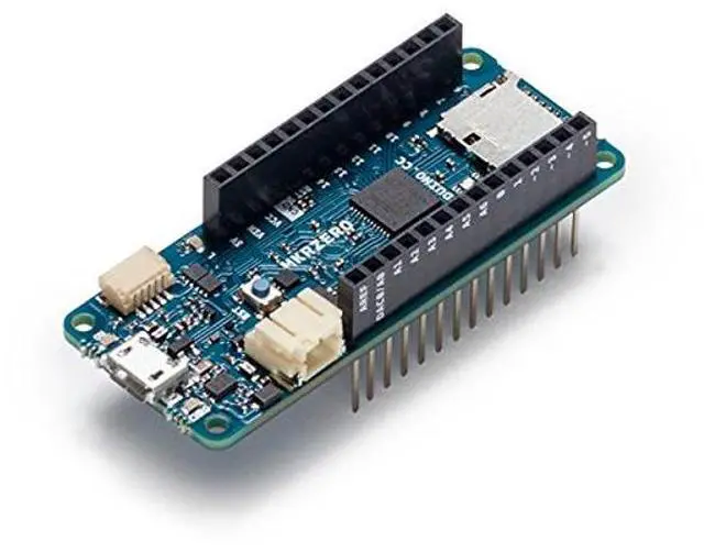 Alt view image 2 of 5 - Arduino MKR Zero Board [ABX00012] with SAMD21 Cortex-M0+ 32-Bit ARM MCU, Built-in SD Card Slot for Music Playback, 22 Digital I/O Pins, 12 PWM Outputs, 256KB Flash, 32KB SRAM, 3.3V Operating Voltage.