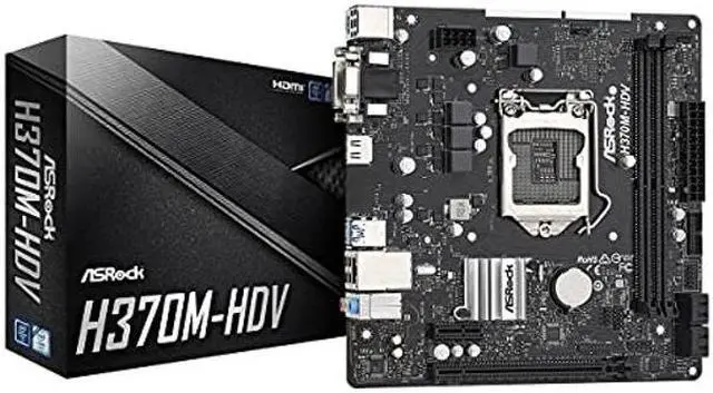 Main image of ASRock H370M-HDV LGA1151/ Intel H370/ DDR4/ SATA3&USB3.2/ Micro ATX Motherboard
