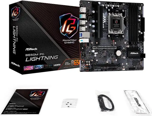 ASRock B650M PG Lightning AMD RYZEN SOCKET AM5 - Newegg.com