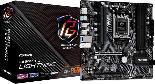 ASRock B650M PG Lightning AMD RYZEN SOCKET AM5 - Newegg.com