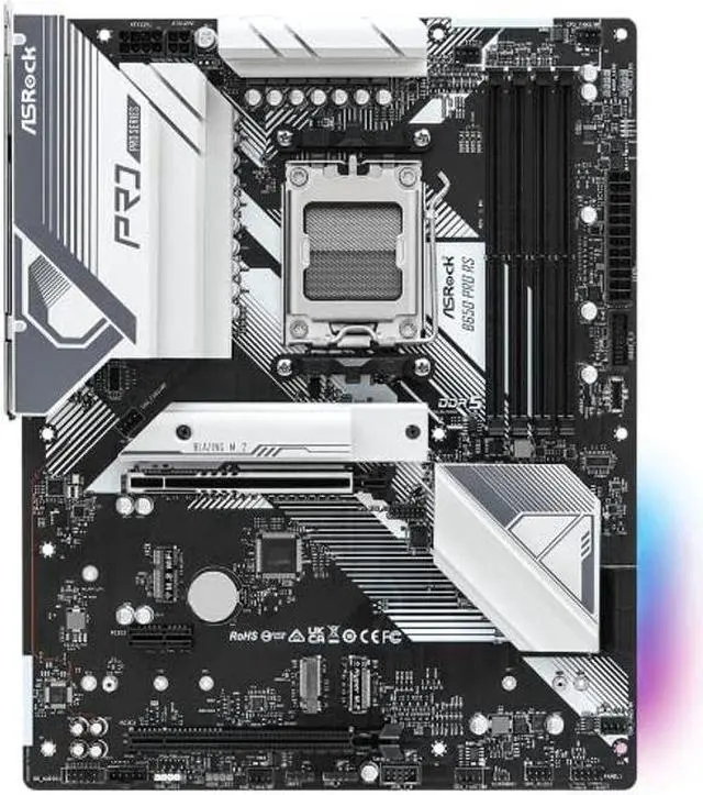 Alt view image 4 of 4 - ASRock B650 PRO RS AMD Ryzen 7000 Series Processors Motherboard