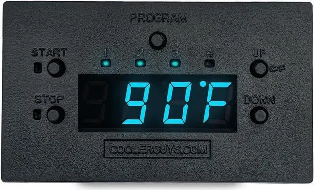 Alt view image 3 of 5 - Coolerguys 3.5-Inch Single 60mm Fan Cooling Kit with Programmable Thermostat
