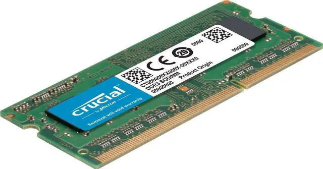 Alt view image 3 of 5 - Crucial 16GB Kit (8GBx2) DDR3 1866 MT/s (PC3-14900) SODIMM 204-Pin Memory - CT2K102464BF186D
