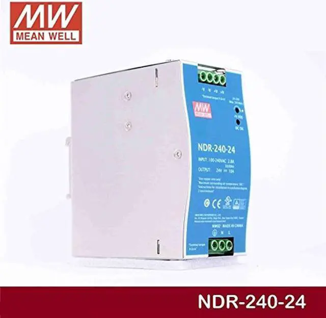 Alt view image 2 of 4 - DIN Rail PS 240W 24V 10A NDR-240-24 Meanwell AC-DC SMPS NDR-240 Series MEAN WELL Switching Power Supply