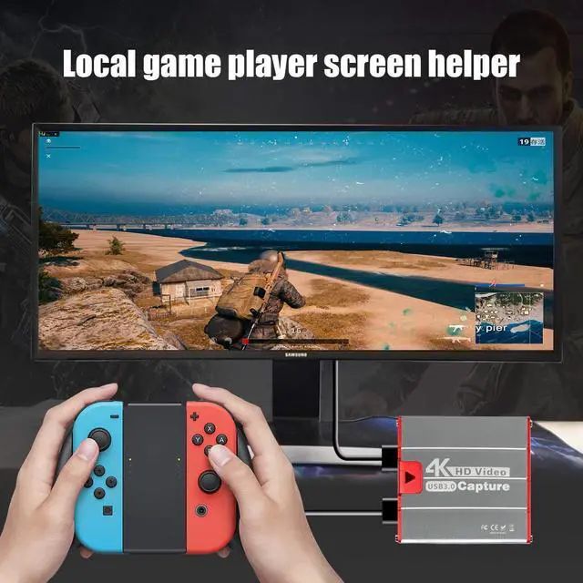 Alt view image 4 of 5 - Mirabox USB3.0 4K HDMI Video Capture Card, 1080P 60FPS HD Game Capture Device Cam Link with HDMI Passthrough Work with DSLR Xbox PS4 Switch for OBS Twitch Game Live Streaming and Recording