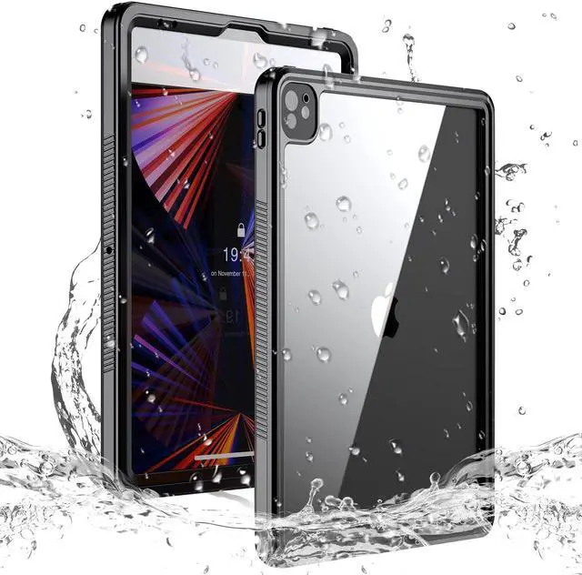 Main image of AICase iPad Pro 12.9 inch 2021 Gen 5 Waterproof Protective Dustproof Shockproof Cover with 360 Full-Body Protection, with Lanyard and Kickstand