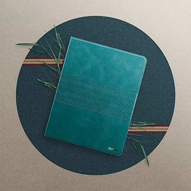 Alt view image 2 of 5 - auaua Case for ipad 9.7 6th/5th Generation, iPad Air 2/Air 1, iPad Pro 9.7 with Pencil Holder Auto Sleep/Wake Vegan Leather(Green)