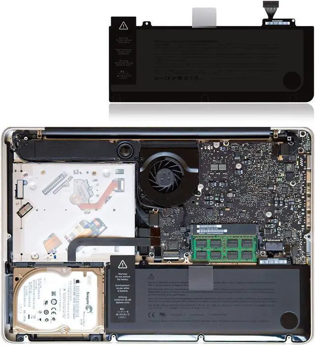 Alt view image 2 of 5 - BatPower A1322 Replacement Laptop Battery for Apple Mid 2009 2010 2012 Early 2011 Late 2011 MacBook Pro 13 A1278 EMC 2326 2351 2419 2554 2555 Battery MacBook Pro 13" A1278 Apple A1322 Battery 63.5Wh
