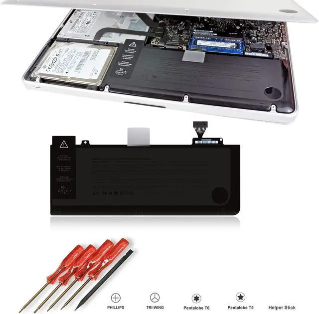 Alt view image 4 of 5 - BatPower A1322 Replacement Laptop Battery for Apple Mid 2009 2010 2012 Early 2011 Late 2011 MacBook Pro 13 A1278 EMC 2326 2351 2419 2554 2555 Battery MacBook Pro 13" A1278 Apple A1322 Battery 63.5Wh