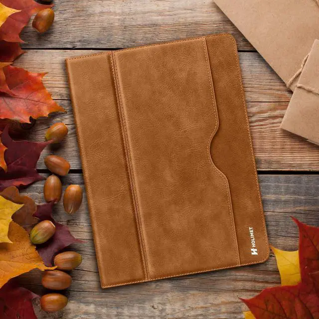 Alt view image 2 of 5 - H HOLIMET Case for iPad Pro 11 inch 2022 4th/3rd/2nd/1st Generation 2021/2020/2018 with Pencil Holder PU Leather Protective with Pocket Soft TPU Back Shockproof