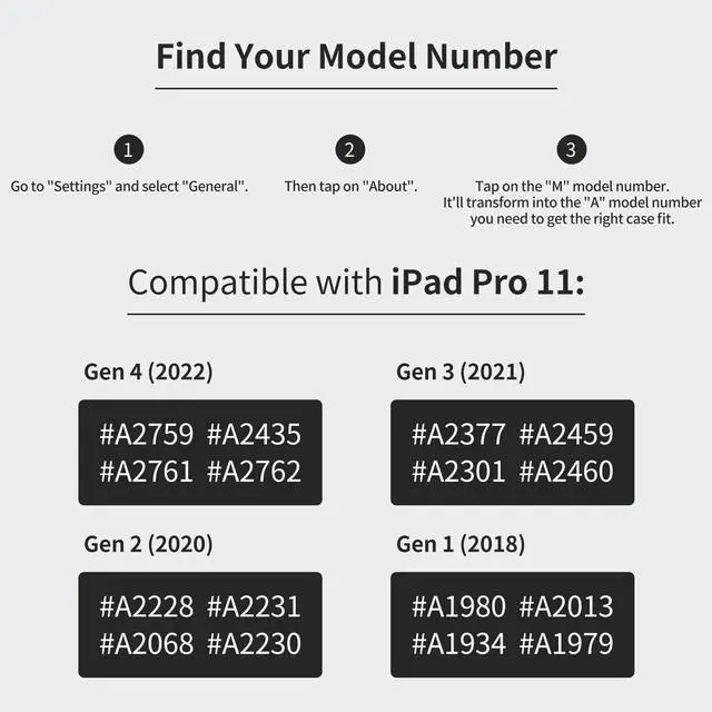 Alt view image 3 of 5 - H HOLIMET Case for iPad Pro 11 inch 2022 4th/3rd/2nd/1st Generation 2021/2020/2018 with Pencil Holder PU Leather Protective with Pocket Soft TPU Back Shockproof