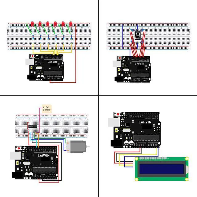 Alt view image 5 of 5 - LAFVIN Ultimate Starter kit with R3 Board Mega2560 Mega328 Nano Compatible with Arduino IDE with Tutorial