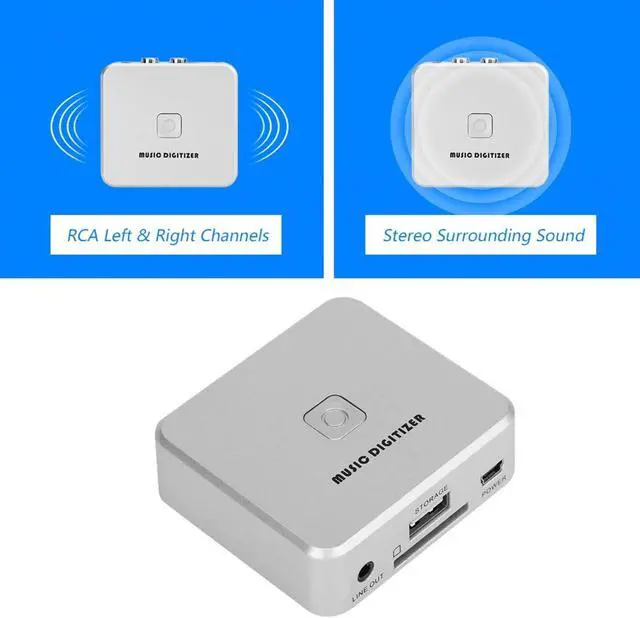 Alt view image 3 of 5 - Multifunctional MP3 Digitizer Audio Capture Box Left Right Channels Music Digitizer Support U Disk SD Card