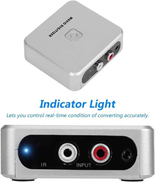 Alt view image 5 of 5 - Multifunctional MP3 Digitizer Audio Capture Box Left Right Channels Music Digitizer Support U Disk SD Card