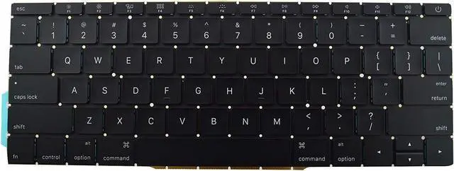 Main image of Willhom Keyboard US Layout Replacement for MacBook Pro 13-inch Function Keys Late 2016 to Mid 2017 A1708 Without Touch Bar