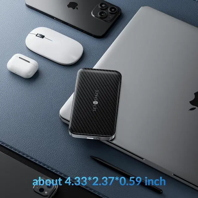 Alt view image 5 of 5 - SETMSPACE External Hard Drive, External SSD 256G, Portable Hard Drive 5Gbps | 551MB/s, USB C Hard Drive for Storage and Backup, High-End Solid State External Hard Drive for Mac, Xbox [LP5-256G]