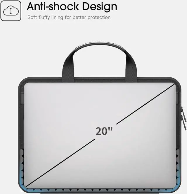 Alt view image 3 of 5 - Smatree 17-18inch Hard Case for 18inch Acer Predator Helios 18 Gaming Laptop, ASUS ROG Strix SCAR 18/Strix G18 Laptop, for 17.3inch Alienware m17 R5/MSI GT75 Titan,Protective Bag for MSI Gaming Laptop