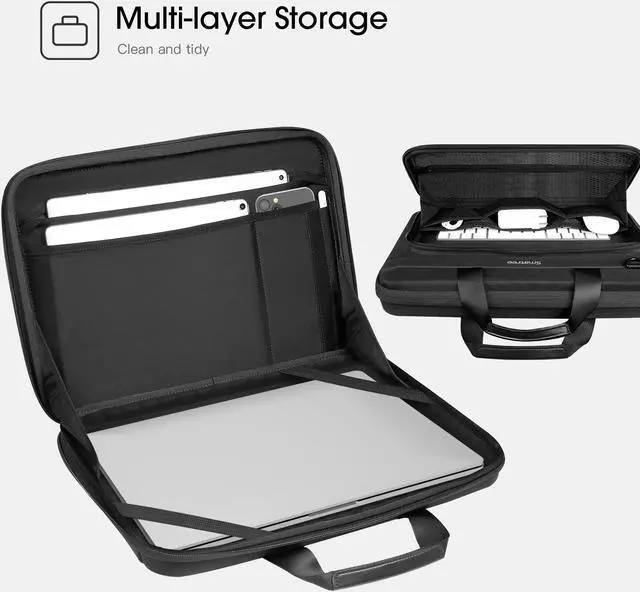 Alt view image 4 of 5 - Smatree 17-18inch Hard Case for 18inch Acer Predator Helios 18 Gaming Laptop, ASUS ROG Strix SCAR 18/Strix G18 Laptop, for 17.3inch Alienware m17 R5/MSI GT75 Titan,Protective Bag for MSI Gaming Laptop