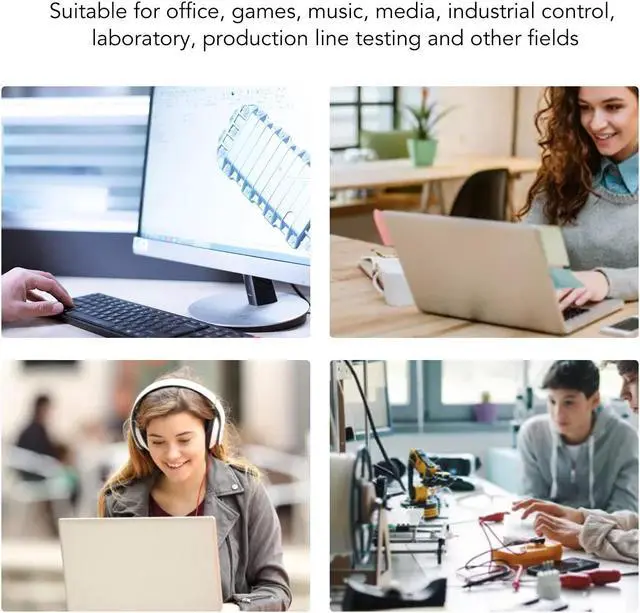 Alt view image 4 of 5 - One Handed Programmable Mechanical Keyboard, 3 Knobs 15 Keys Programming Macro Pad, Mini Keypad, Multifunction DIY Programmable Keypad