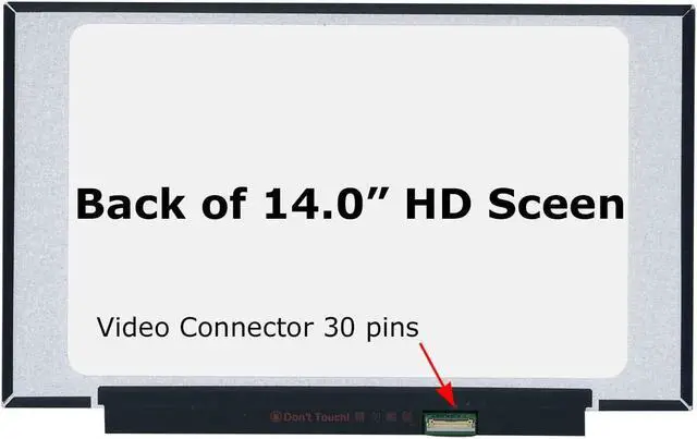 Alt view image 2 of 5 - SCREENARAMA New Screen Replacement for NT140WHM-N43 V8.0, HD 1366x768, Matte, LCD LED Display with Tools