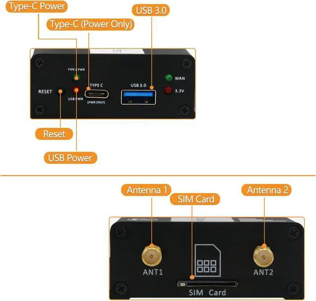 Alt view image 5 of 5 - M.2 Key B to USB 3.0 Adapter, SIM MicroSIM Nano SIM Compat, Support LTE 4G 5G Modules, USB 3.0 Interface for Easy Connectivity