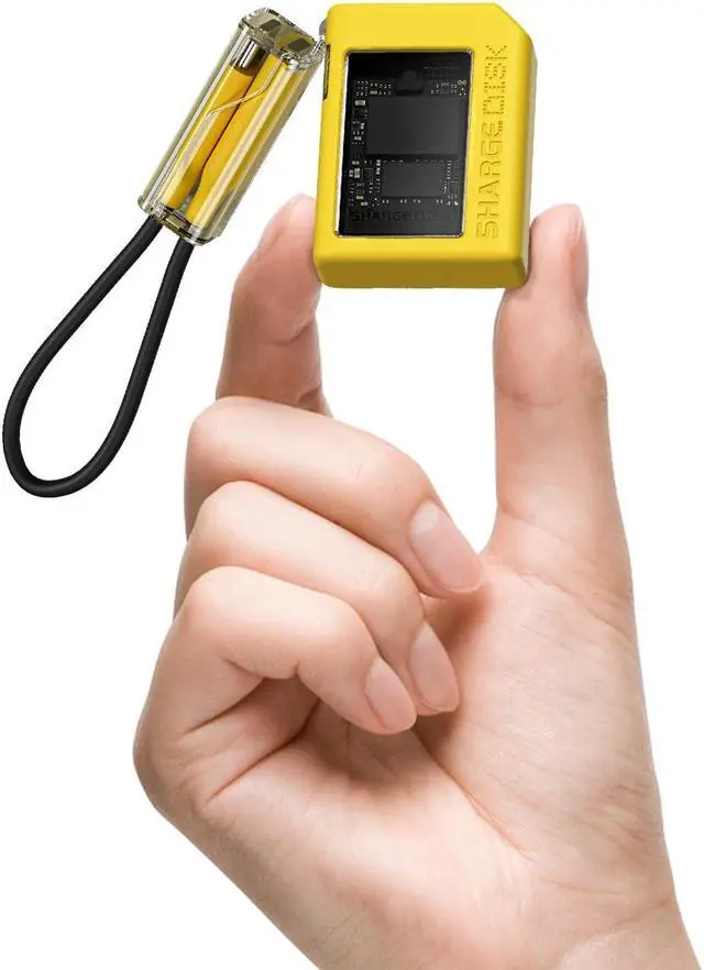 Main image of Sharge Disk M.2 NVMe SSD Enclosure with Active Cooling System, 10Gbps USB C 3.2 Gen2, Enclosure NVMe Reader Supports M Keys and Size 2230 SSDs, Yellow
