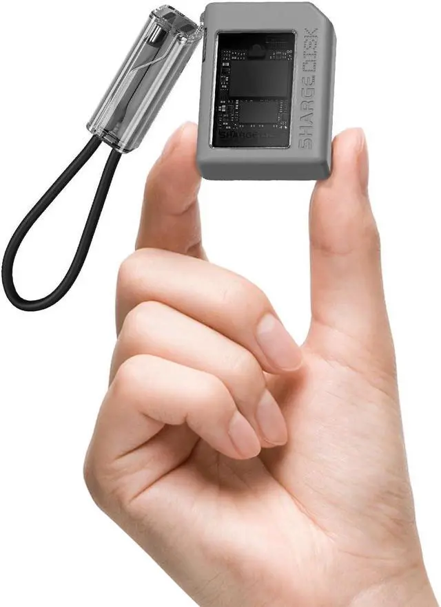 Main image of Sharge Disk M.2 NVMe SSD Enclosure with Active Cooling System, 10Gbps USB C 3.2 Gen2, Enclosure NVMe Reader Supports M Keys and Size 2230 SSDs, Gray