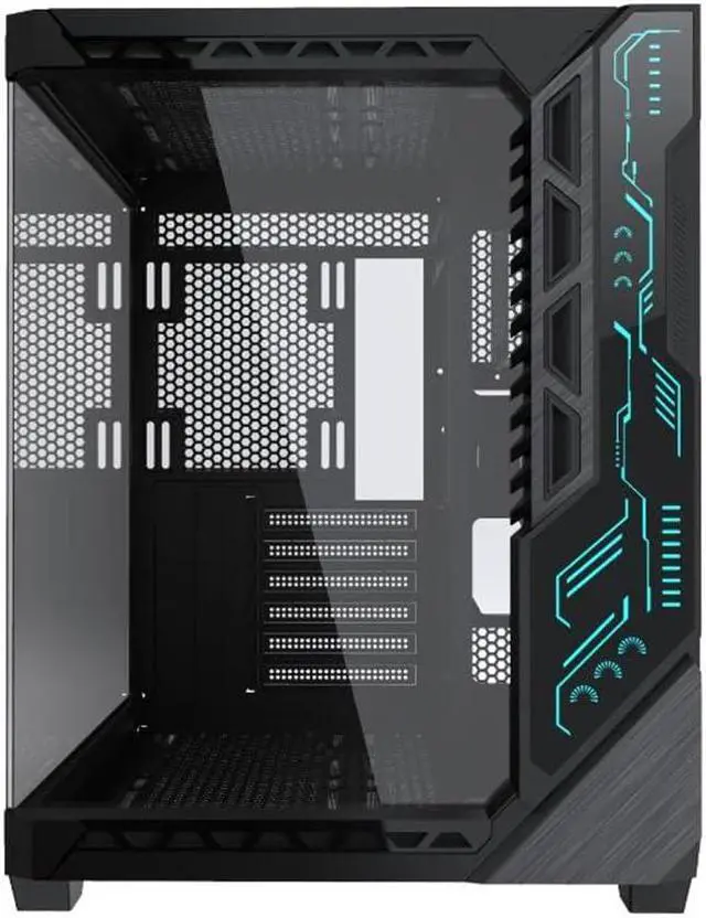 Main image of SZSKYING Sea View Computer Gaming Case for ATX Motherboard,Type C,Gaming PC Case Support 9PCS RGB Cooling Fans,PC ATX Case Front Panel with ARGB Light,CMSVIB,Mid Tower Case Black