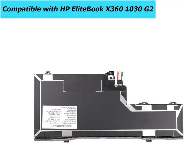 Alt view image 4 of 5 - Vvsialeek OM03XL Replacement Battery Compatible with HP EliteBook X360 1030 G2 HSTNN-IB70 863167-1B1 Series 11.55V 57Wh
