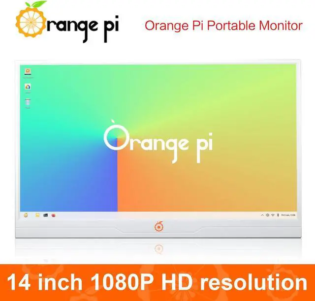 Alt view image 2 of 5 - Orange Pi 14 Inch Portable Monitor, 1080P HD Resolution Dual Speakers Multi-Functional Interface IPS LED Backlight Display Panel Compatible with PS3/PS4/ PS5, X-Box, Switch, Pi 800