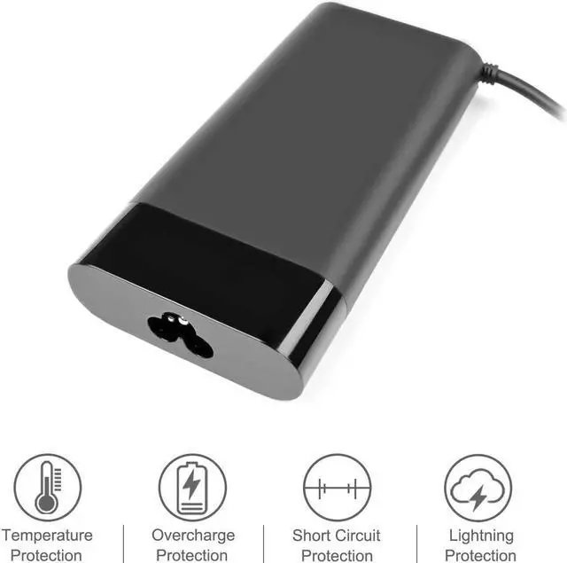 Alt view image 5 of 5 - 150W 7.7A Power Adapter Compatible for HP OMEN 15 17/Pavilion Gaming 15 17 Laptop/Zbook 15 G3 G4 G5 G6, TPN-CA11 TPN-DA09 L32661-001 with Power Cord