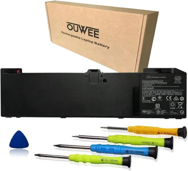 Main image of OUWEE VX04XL Laptop Battery Compatible with HP Zbook 15 G5 G6 2YW99AV 2YX00AV 2ZC40EA 2ZC41EA 3AX02AV 3AX04AV 4QH14EA 5KY99AV Serie HSTNN-IB8F 4ME79AA HSN-Q13C L05766-855 L06302-1C1 15.4V 90Wh