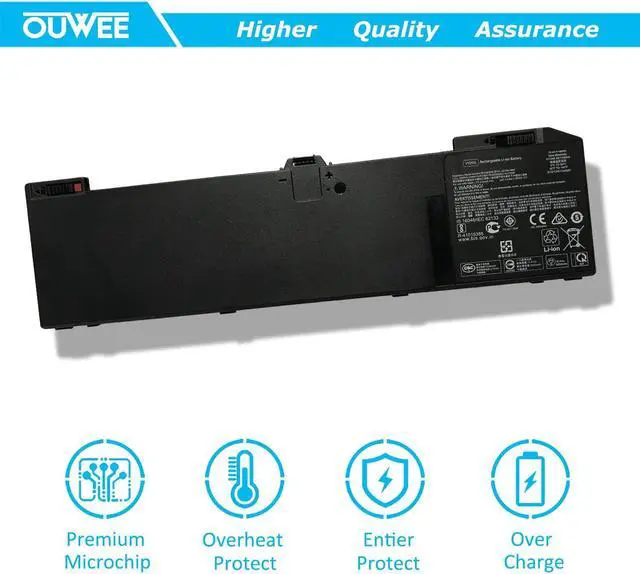 Alt view image 5 of 5 - OUWEE VX04XL Laptop Battery Compatible with HP Zbook 15 G5 G6 2YW99AV 2YX00AV 2ZC40EA 2ZC41EA 3AX02AV 3AX04AV 4QH14EA 5KY99AV Serie HSTNN-IB8F 4ME79AA HSN-Q13C L05766-855 L06302-1C1 15.4V 90Wh