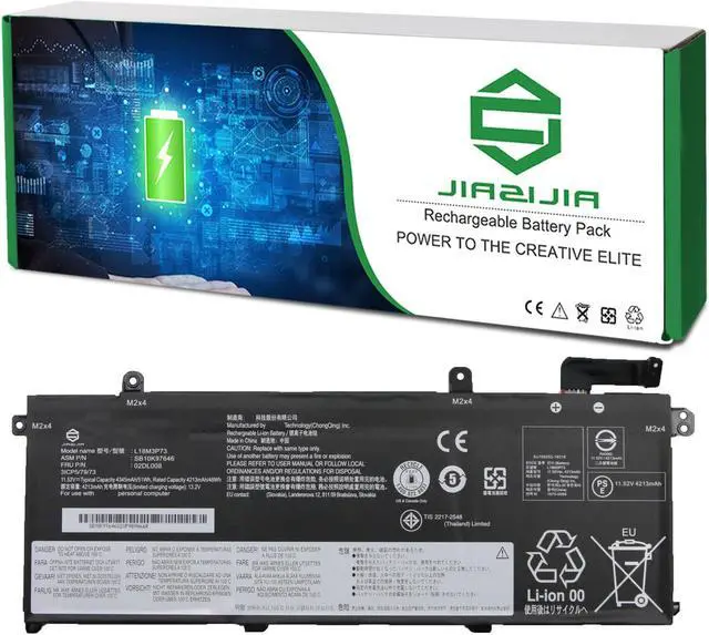 Main image of JIAZIJIA 02DL008 L18M3P73 SB10K97646 Laptop Battery Replacement for Lenovo ThinkPad T490 T495 T14 P14S P43S Series L18C3P72 02DL007 L18L3P73 02DL010 L18C3P71 02DL009 L18M4P74 L18M4P73 11.52V 51Wh