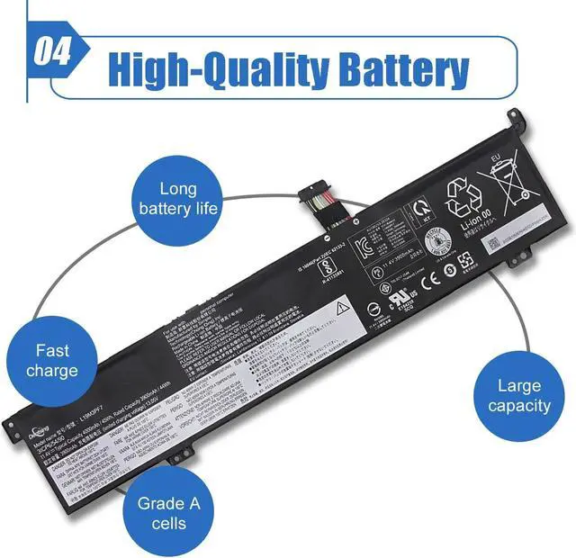 Alt view image 5 of 5 - Dentsing L19M3PF7 Laptop Battery Compatible with Lenovo Ideapad Creator 5-15IMH05 Type 82D4 Gaming 3-15IMH05 3-15ARH05 Type 82EY Series Notebook L19D3PF4 L19L3PF3 5B10W89843
