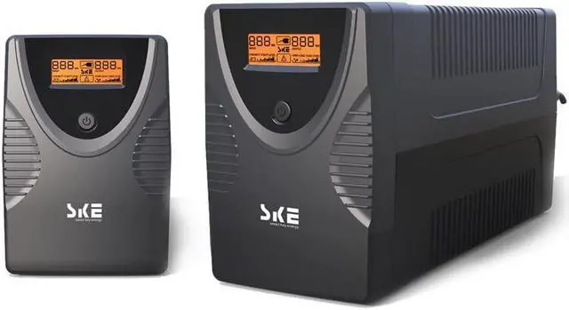 Main image of SKE UPS 850VA+1500VA Battery Backup Power Supply Surge Protector 480W+900W Set Intelligent UPS with LCD Uninterruptible Power Supply