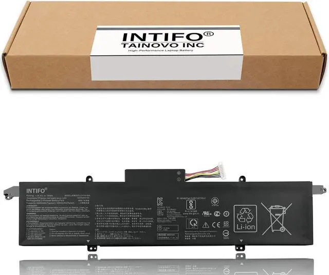 Alt view image 2 of 5 - INTIFO 76Wh C41N1908 Laptop Battery Compatible with Asus ROG Zephyrus G14 GA401 GA401I GA401IH GA401II GA401IU GA401IV GA401IV-BR9N6 GA401Q GA401QH GA401QM Notebook [15.4V 4940mAh 4-Cell]
