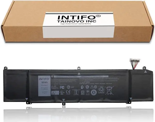 Alt view image 2 of 5 - INTIFO 90Wh XRGXX Laptop Battery Compatible with Dell Alienware 2018 Year Orion M15 P79F M17 R1 P37E G5 5590 G7 7590 7790 Series Notebook 1F22N JJPFK 8622M HYWXJ K69WH 6YV0V [11.4V 90Wh 6-Cell]